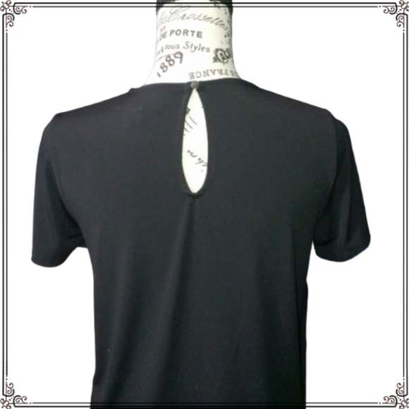 Banana Republic Factory Black Draped Top Size Sm - Picture 7 of 8